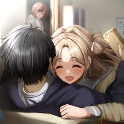 This is a pixiv picture whose title is 「雛菜のしあわせ〜プロデューサーにも分けてあげるね〜♡」.