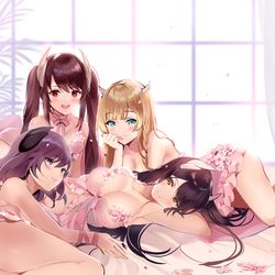 This is a pixiv picture whose title is 金剛四姉妹.