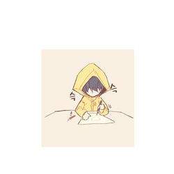This is a pixiv picture whose title is little nightmares 2.