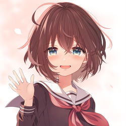 This is a pixiv picture whose title is 「それじゃあ、またね。」.