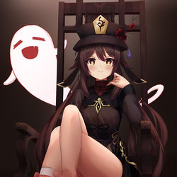 This is a pixiv picture whose title is 原神 胡桃.