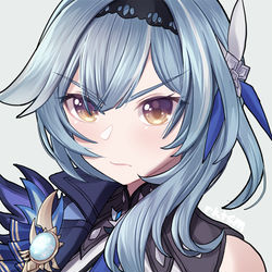 This is a pixiv picture whose title is Eula.