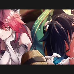 This is a pixiv picture whose title is 飲みすぎ注意.