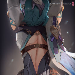 This is a pixiv picture whose title is 【Genshin Impact】ユーラ | Eula.