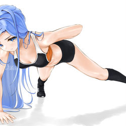This is a pixiv picture whose title is One-handed push-up.