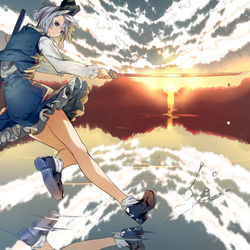 This is a pixiv picture whose title is 日輪刀.