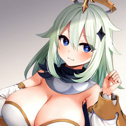 This is a pixiv picture whose title is デカパイモン.