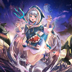 This is a pixiv picture whose title is 夜明けのさめです.