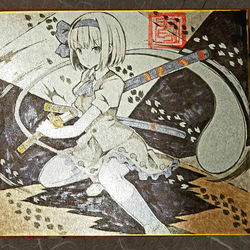 This is a pixiv picture whose title is 例大祭１８色紙.
