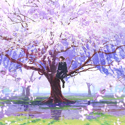 This is a pixiv picture whose title is 卯月.