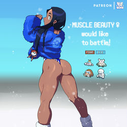 This is a pixiv picture whose title is [ILLUST] PKMN Muscle Beauty.