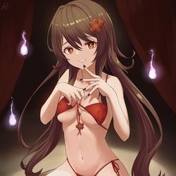 This is a pixiv picture whose title is 胡桃.