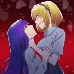 This is a pixiv picture whose title is 2人で幸せになりましょう？梨花。.
