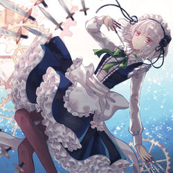 This is a pixiv picture whose title is 咲夜さん.