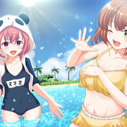 This is a pixiv picture whose title is 本間ひまわり 切り抜き漫画画像集.