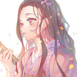 This is a pixiv picture whose title is Nezuko Kamado.