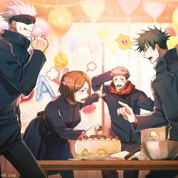 This is a pixiv picture whose title is ハピバ.