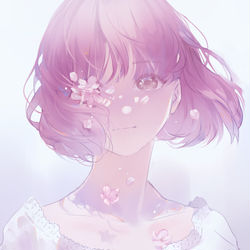 This is a pixiv picture whose title is 散.