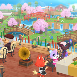 This is a pixiv picture whose title is あつ森一周年.