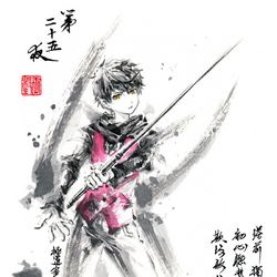 This is a pixiv picture whose title is 【極道畫師】第二十五夜.