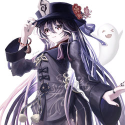 This is a pixiv picture whose title is 胡桃♡.