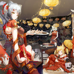 This is a pixiv picture whose title is 博士家的新年.