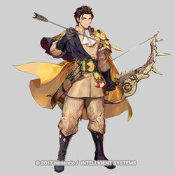 This is a pixiv picture whose title is 【仕事絵】FEH「世界を繋ぐ王 クロード」.