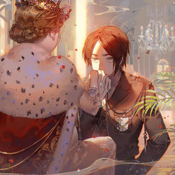 This is a pixiv picture whose title is 女王様.