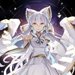 This is a pixiv picture whose title is 白麗霊夢.