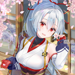 This is a pixiv picture whose title is 巴さん×桜.
