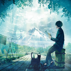 This is a pixiv picture whose title is 雨後.