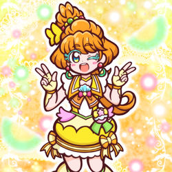 This is a pixiv picture whose title is キュアパパイアさん！.
