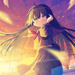 This is a pixiv picture whose title is 破り捨てたラブレター.