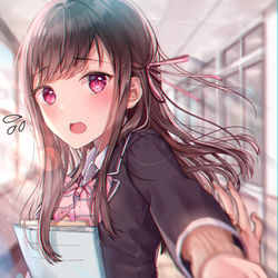 This is a pixiv picture whose title is ｢急いで！次の授業遅れちゃうよ💦｣.