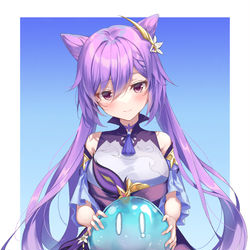 This is a pixiv picture whose title is 「原神」 刻晴.