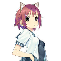 This is a pixiv picture whose title is スク水.