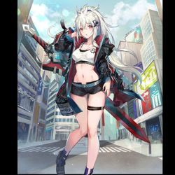 This is a pixiv picture whose title is 【仕事絵】エバーテイル「夜明けのヒロイン『アンタレス』」.