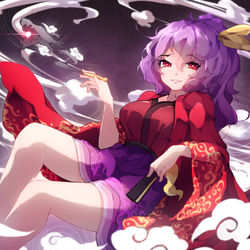 This is a pixiv picture whose title is ☁️ smoking dragon ☁️.