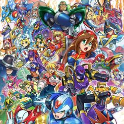 This is a pixiv picture whose title is ロックマンX集合イラスト.