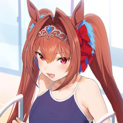 This is a pixiv picture whose title is ダイワスカーレット.