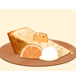 This is a pixiv picture whose title is オレンジケーキ.