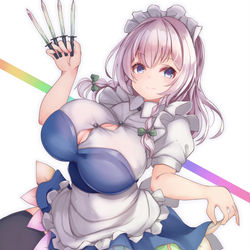 This is a pixiv picture whose title is 咲夜さん.