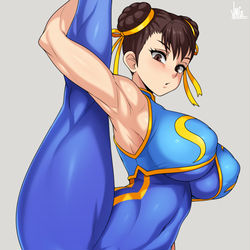 This is a pixiv picture whose title is Chun-Li / 春麗.