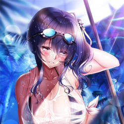 This is a pixiv picture whose title is 水着ポーラ　水辺の出逢い(仮).