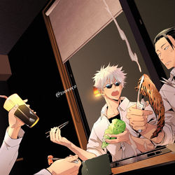 This is a pixiv picture whose title is 焼肉.