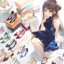 This is a pixiv picture whose title is 履き道楽.