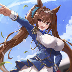 This is a pixiv picture whose title is 1着.