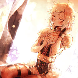 This is a pixiv picture whose title is 【skeb】恥ずかしがり屋さん【よそのこ】.
