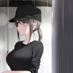 This is a pixiv picture whose title is 誰か待ってるくらい子.