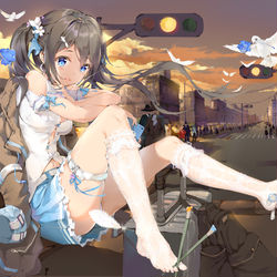 This is a pixiv picture whose title is 路途.